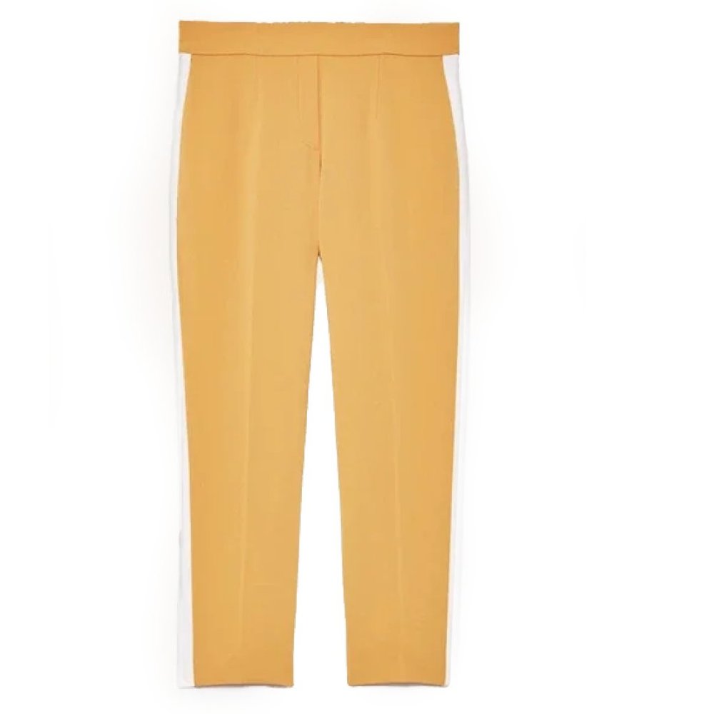 Aritzia Babaton Conan Pant Terado Mustard Yellow Side Stripe 6 Trousers
